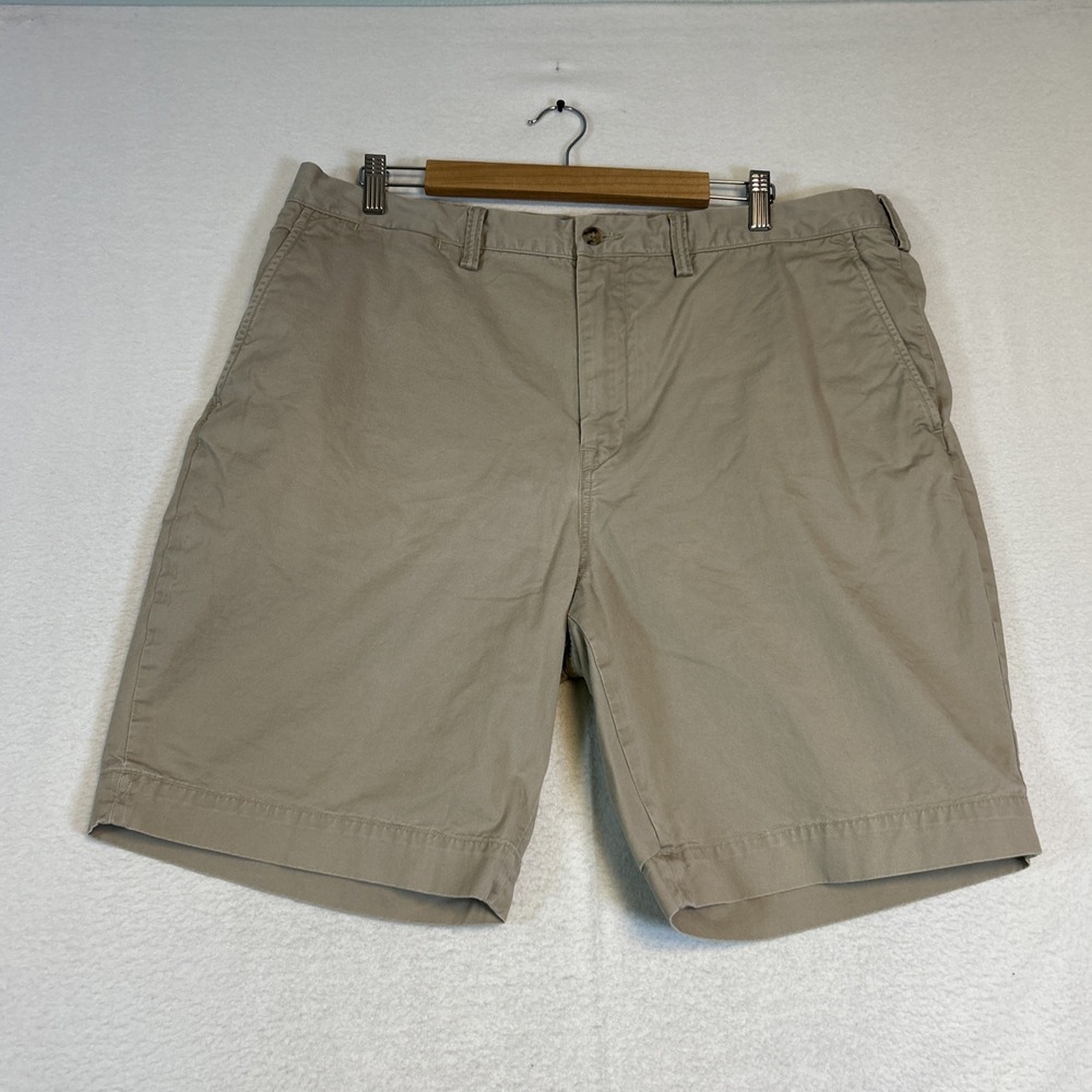 Ralph Lauren Shorts Mens 38 Khaki Beige Polo Stretch Classic Fit Chino Preppy